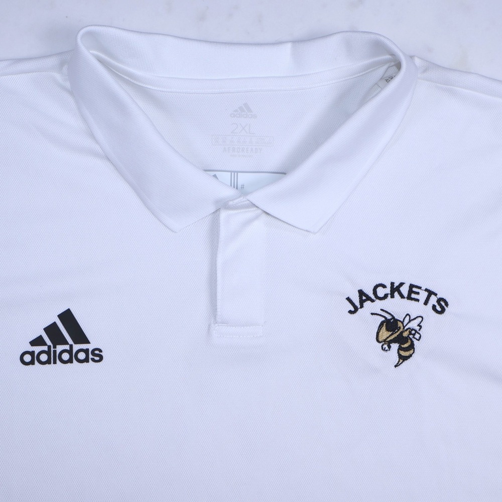 Adidas Georgia Tech Yellow Jackets Polo Shirt Mens 2XL Aeroready GT